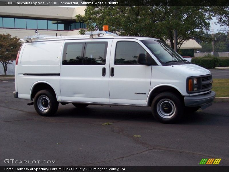 Summit White / Neutral 2000 Chevrolet Express G2500 Commercial