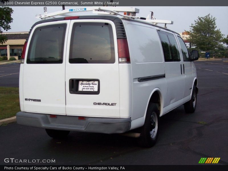 Summit White / Neutral 2000 Chevrolet Express G2500 Commercial