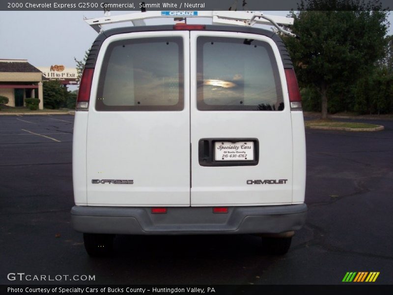Summit White / Neutral 2000 Chevrolet Express G2500 Commercial