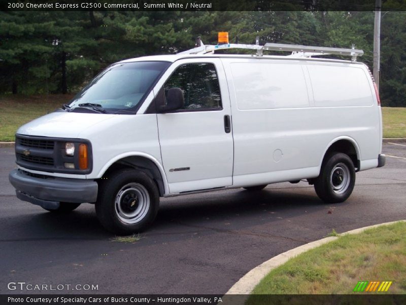 Summit White / Neutral 2000 Chevrolet Express G2500 Commercial