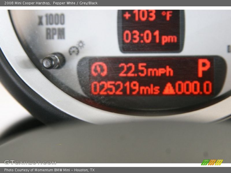 Pepper White / Grey/Black 2008 Mini Cooper Hardtop
