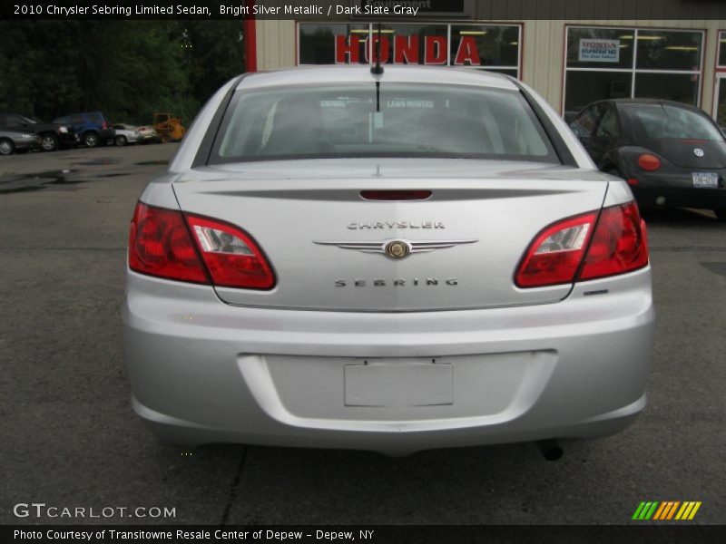 Bright Silver Metallic / Dark Slate Gray 2010 Chrysler Sebring Limited Sedan