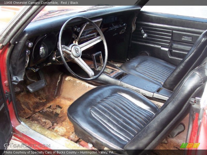 Red / Black 1968 Chevrolet Camaro Convertible