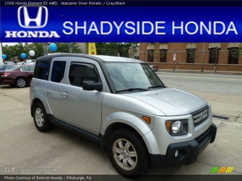 Alabaster Silver Metallic / Gray/Black 2008 Honda Element EX AWD