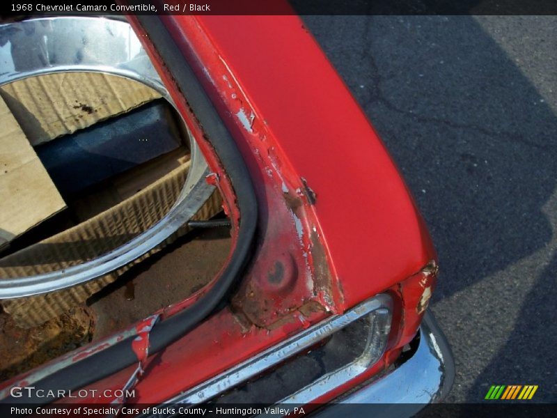 Red / Black 1968 Chevrolet Camaro Convertible