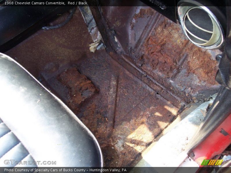 Red / Black 1968 Chevrolet Camaro Convertible
