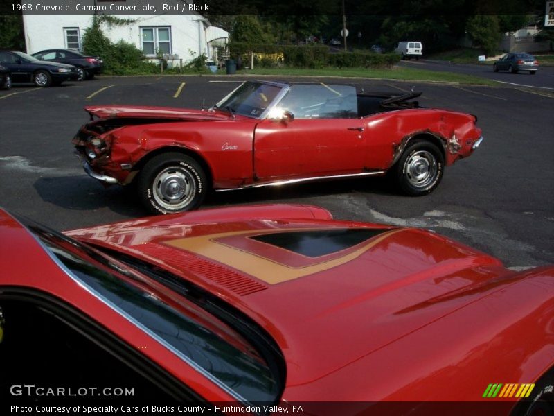 Red / Black 1968 Chevrolet Camaro Convertible