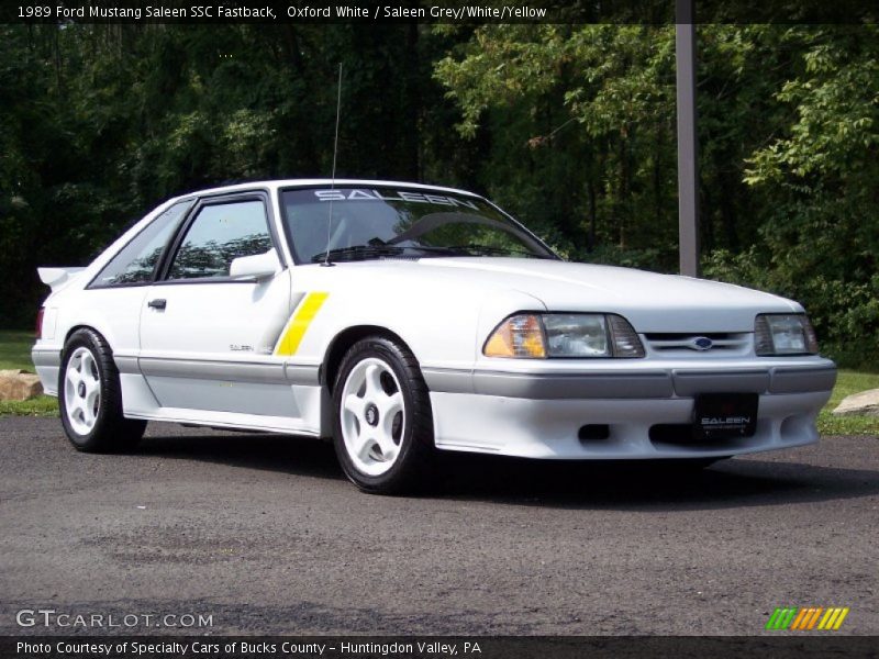 Front 3/4 View of 1989 Mustang Saleen SSC Fastback