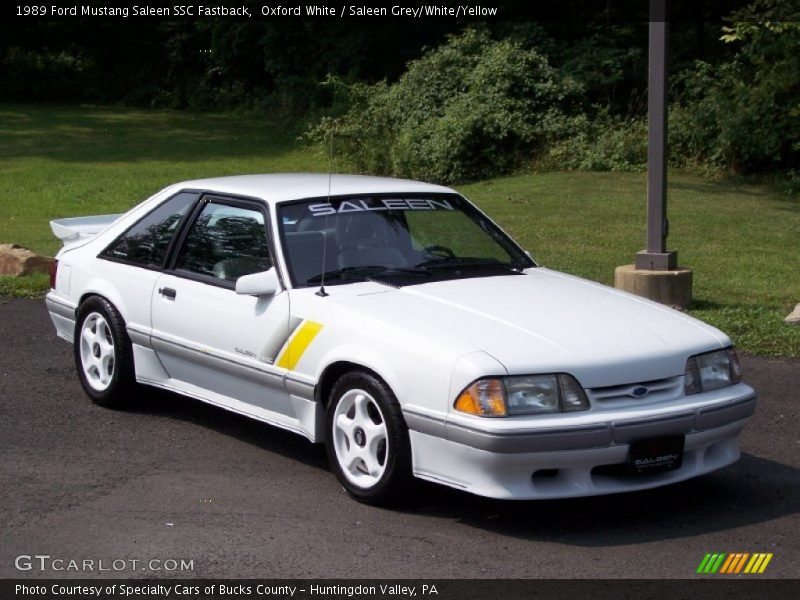  1989 Mustang Saleen SSC Fastback Oxford White