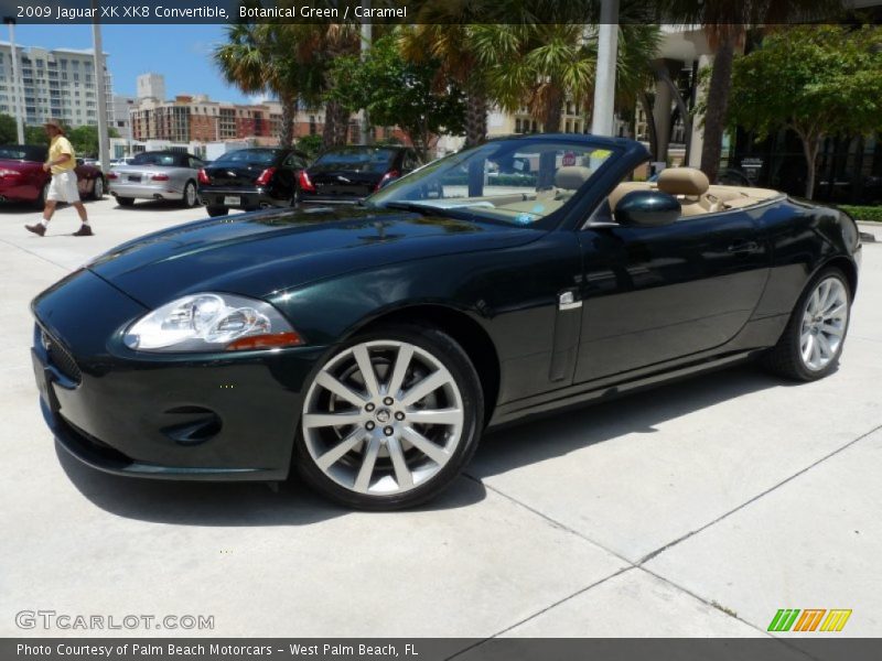 Botanical Green / Caramel 2009 Jaguar XK XK8 Convertible