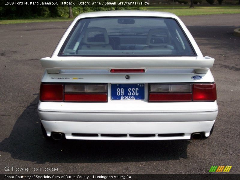  1989 Mustang Saleen SSC Fastback Oxford White