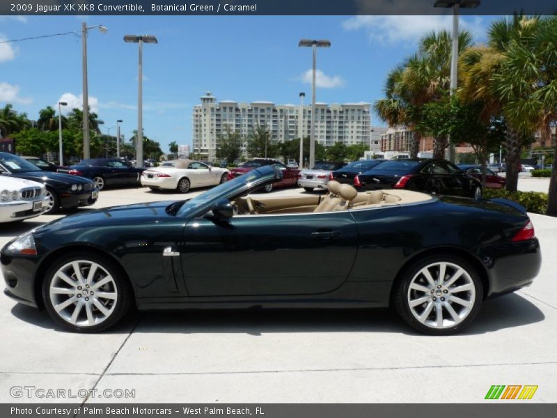 Botanical Green / Caramel 2009 Jaguar XK XK8 Convertible