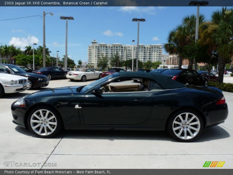 Botanical Green / Caramel 2009 Jaguar XK XK8 Convertible