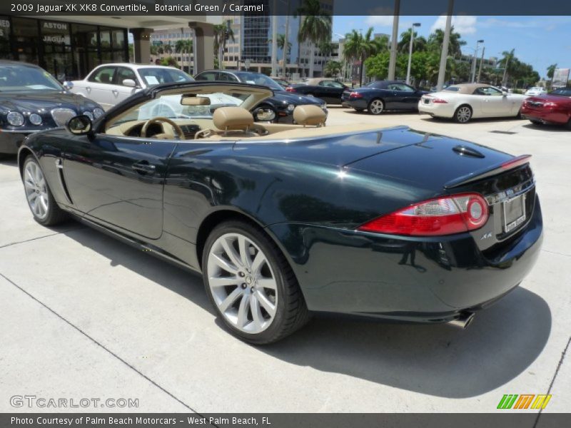 Botanical Green / Caramel 2009 Jaguar XK XK8 Convertible