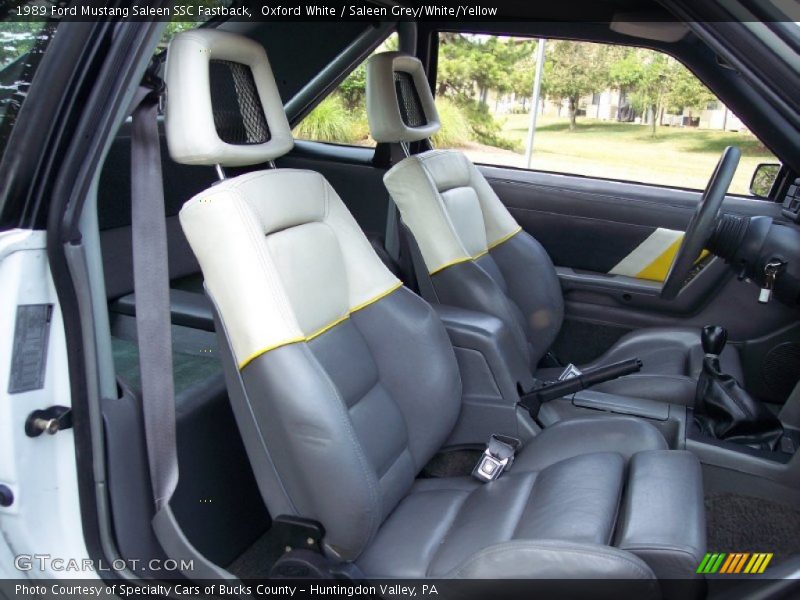  1989 Mustang Saleen SSC Fastback Saleen Grey/White/Yellow Interior