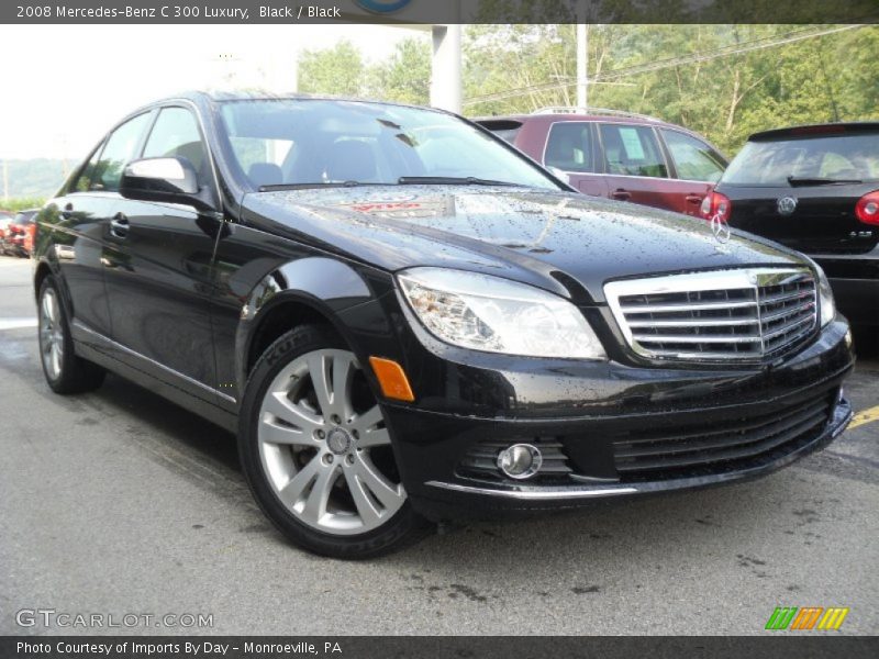 Black / Black 2008 Mercedes-Benz C 300 Luxury