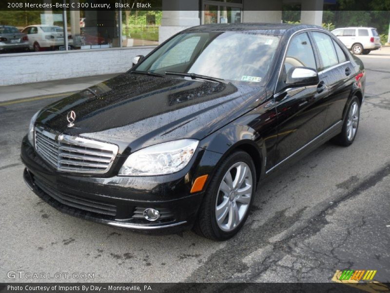 Black / Black 2008 Mercedes-Benz C 300 Luxury