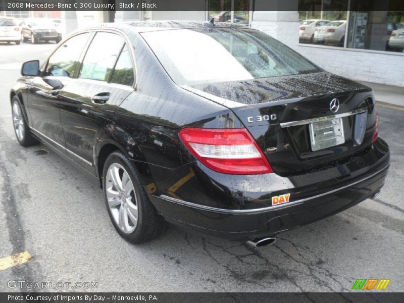 Black / Black 2008 Mercedes-Benz C 300 Luxury