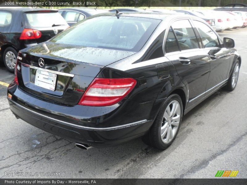 Black / Black 2008 Mercedes-Benz C 300 Luxury