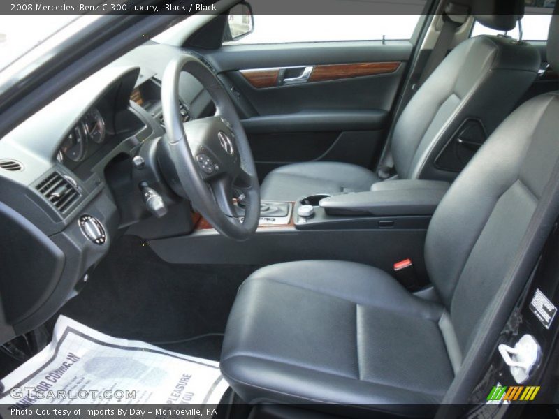 Black / Black 2008 Mercedes-Benz C 300 Luxury