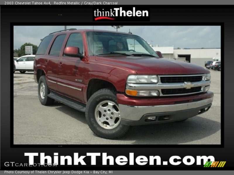 Redfire Metallic / Gray/Dark Charcoal 2003 Chevrolet Tahoe 4x4