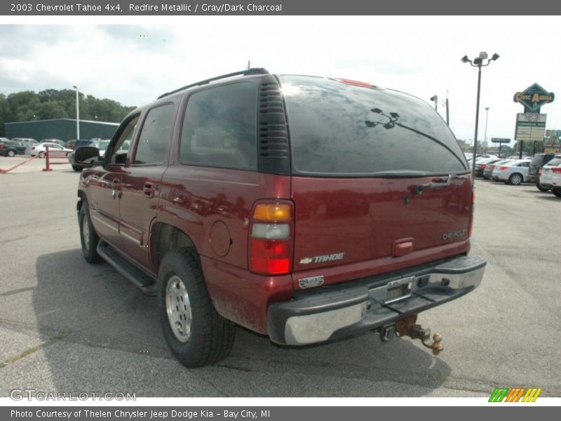 Redfire Metallic / Gray/Dark Charcoal 2003 Chevrolet Tahoe 4x4