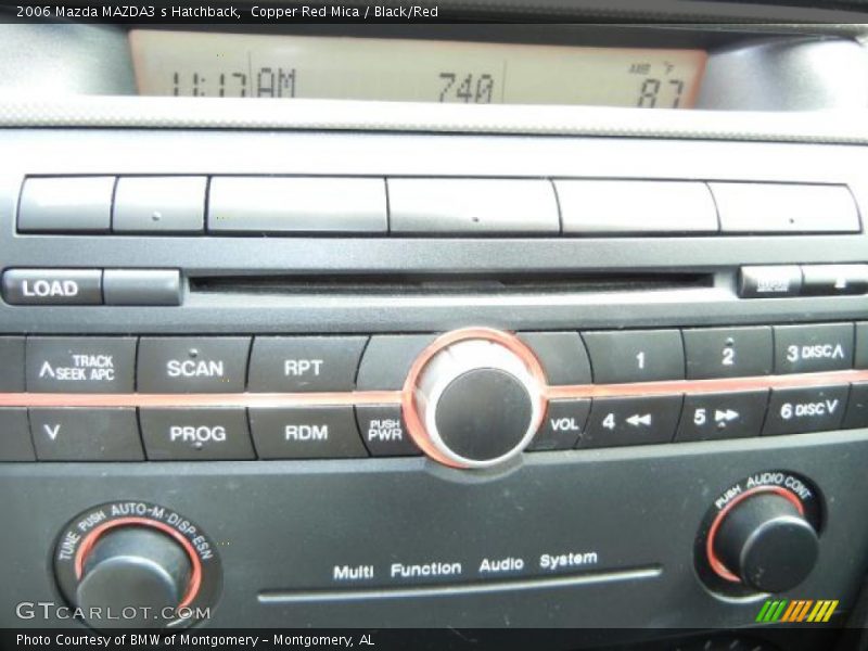 Copper Red Mica / Black/Red 2006 Mazda MAZDA3 s Hatchback