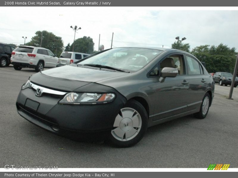 Galaxy Gray Metallic / Ivory 2008 Honda Civic Hybrid Sedan