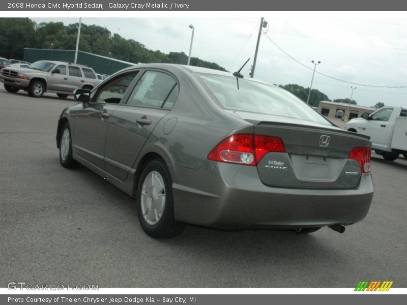 Galaxy Gray Metallic / Ivory 2008 Honda Civic Hybrid Sedan