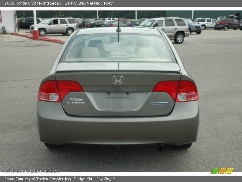 Galaxy Gray Metallic / Ivory 2008 Honda Civic Hybrid Sedan