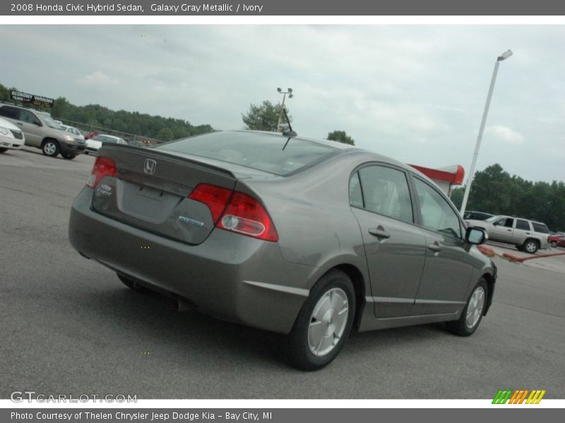 Galaxy Gray Metallic / Ivory 2008 Honda Civic Hybrid Sedan