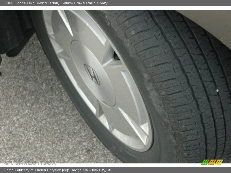 Galaxy Gray Metallic / Ivory 2008 Honda Civic Hybrid Sedan