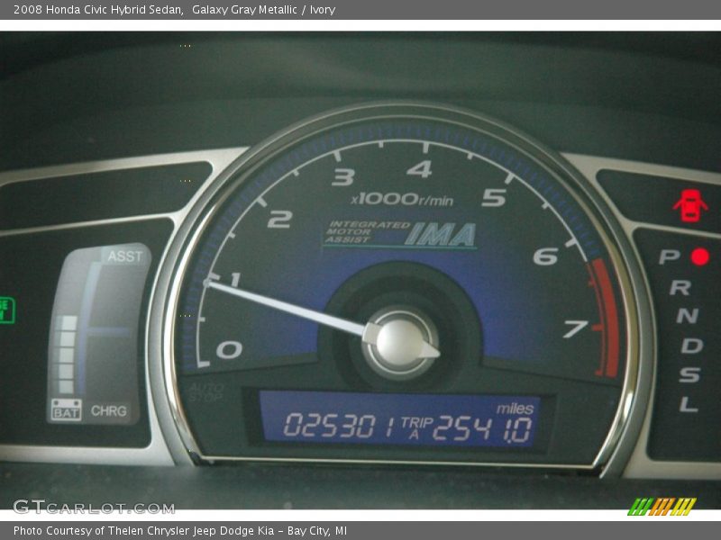 Galaxy Gray Metallic / Ivory 2008 Honda Civic Hybrid Sedan