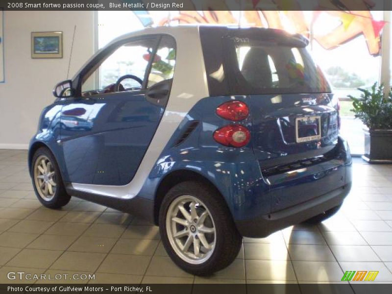 Blue Metallic / Design Red 2008 Smart fortwo passion coupe