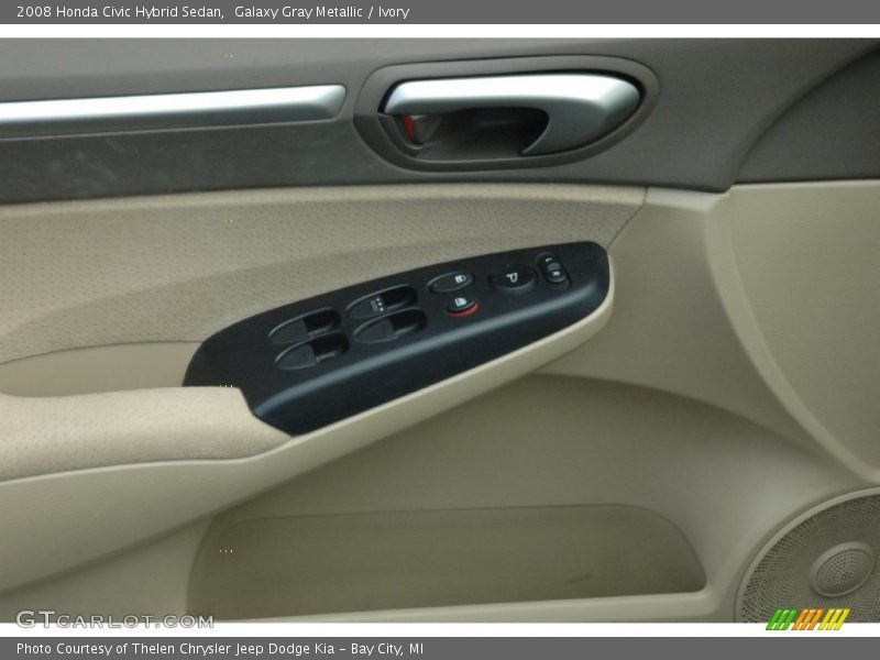 Galaxy Gray Metallic / Ivory 2008 Honda Civic Hybrid Sedan