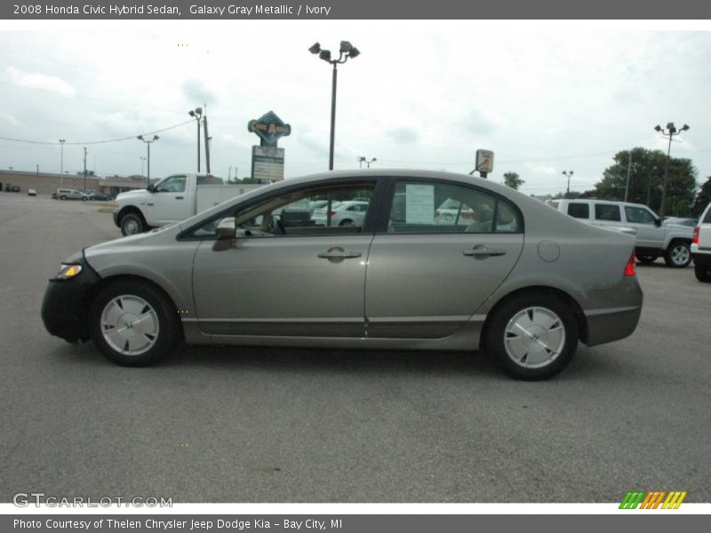 Galaxy Gray Metallic / Ivory 2008 Honda Civic Hybrid Sedan