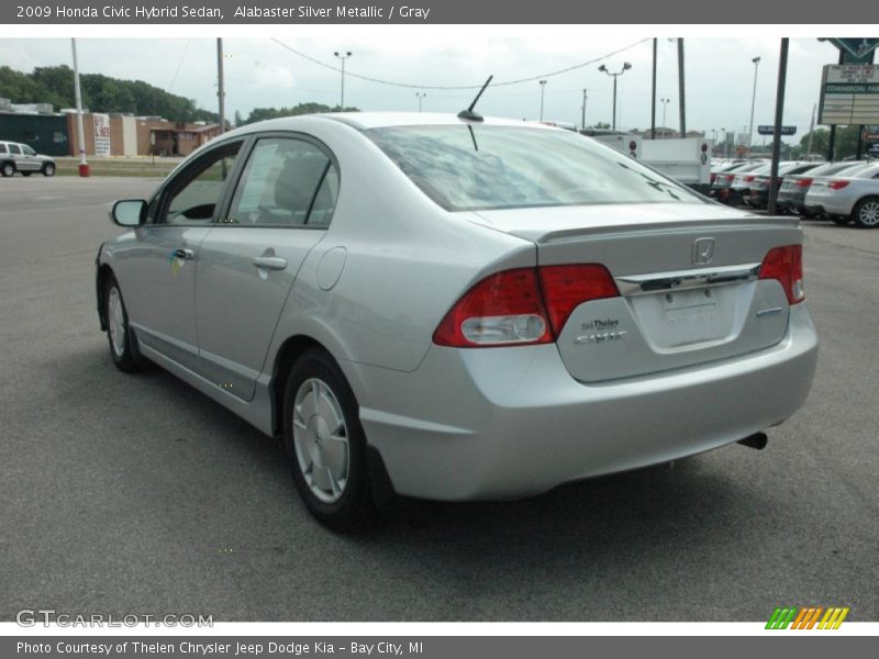 Alabaster Silver Metallic / Gray 2009 Honda Civic Hybrid Sedan