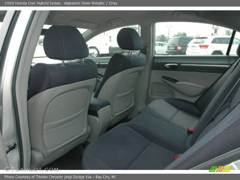 Alabaster Silver Metallic / Gray 2009 Honda Civic Hybrid Sedan