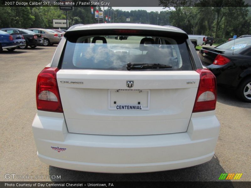 Stone White / Pastel Slate Gray 2007 Dodge Caliber SXT