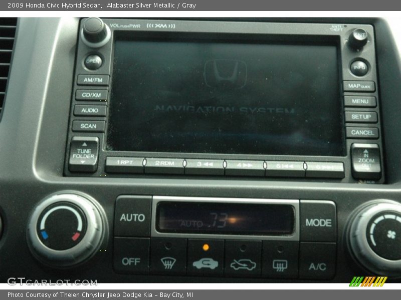 Alabaster Silver Metallic / Gray 2009 Honda Civic Hybrid Sedan