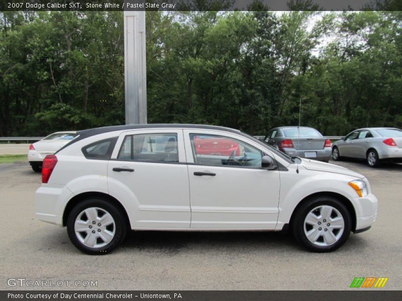 Stone White / Pastel Slate Gray 2007 Dodge Caliber SXT