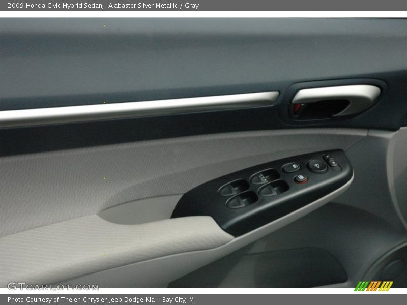 Alabaster Silver Metallic / Gray 2009 Honda Civic Hybrid Sedan