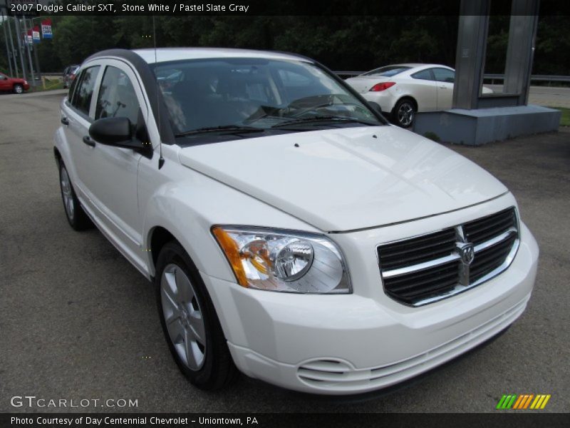 Stone White / Pastel Slate Gray 2007 Dodge Caliber SXT