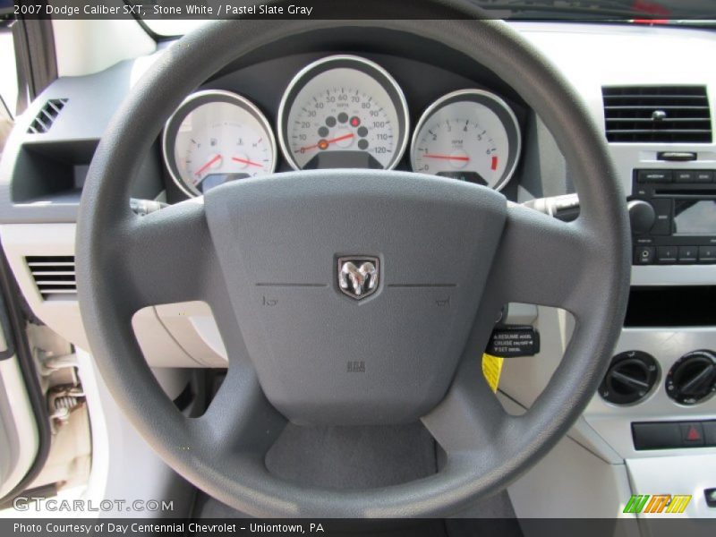 Stone White / Pastel Slate Gray 2007 Dodge Caliber SXT