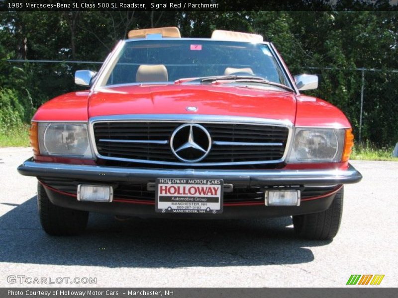 Signal Red / Parchment 1985 Mercedes-Benz SL Class 500 SL Roadster