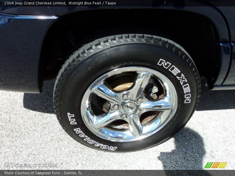 Midnight Blue Pearl / Taupe 2004 Jeep Grand Cherokee Limited