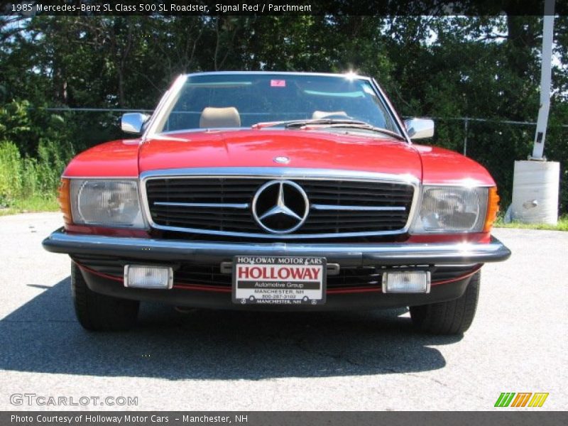 Signal Red / Parchment 1985 Mercedes-Benz SL Class 500 SL Roadster