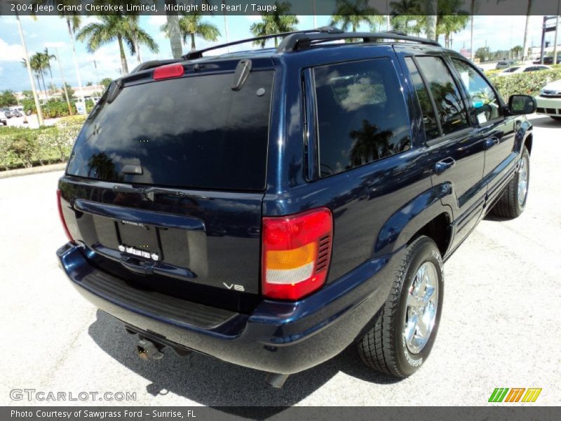 Midnight Blue Pearl / Taupe 2004 Jeep Grand Cherokee Limited