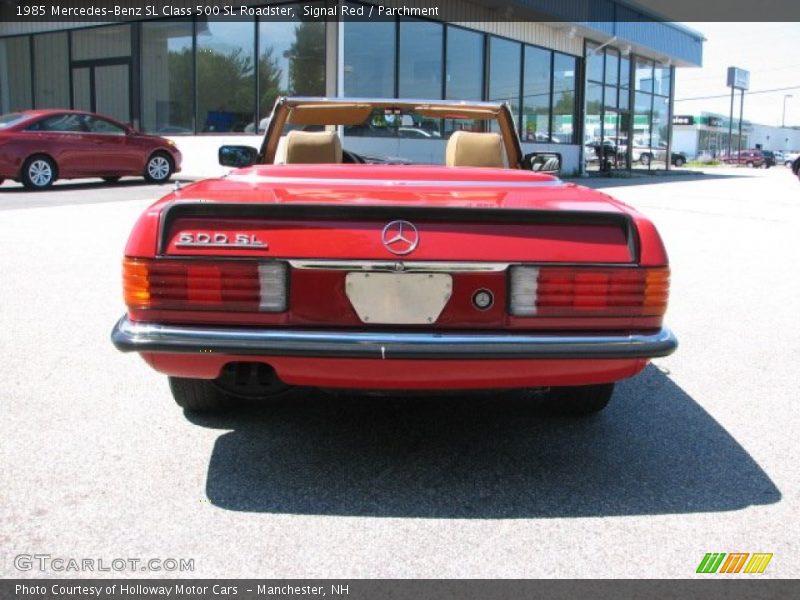 Signal Red / Parchment 1985 Mercedes-Benz SL Class 500 SL Roadster