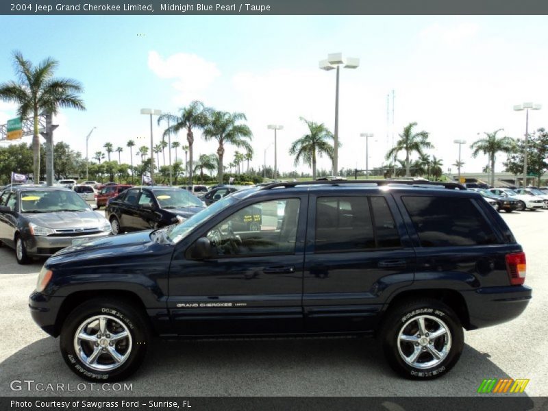Midnight Blue Pearl / Taupe 2004 Jeep Grand Cherokee Limited